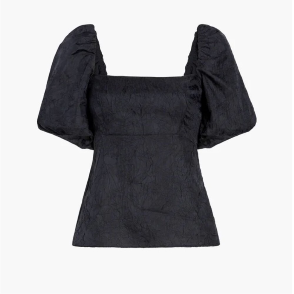 Hill House Black Puff Sleeve Blouse